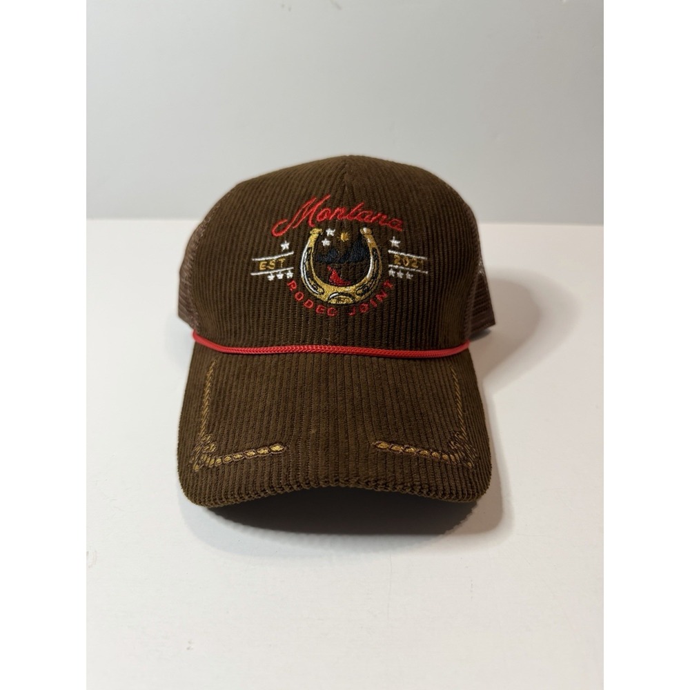 Anthropologie Corduroy City Trucker Hat Snapback Cap NWOT - Picture 1 of 7